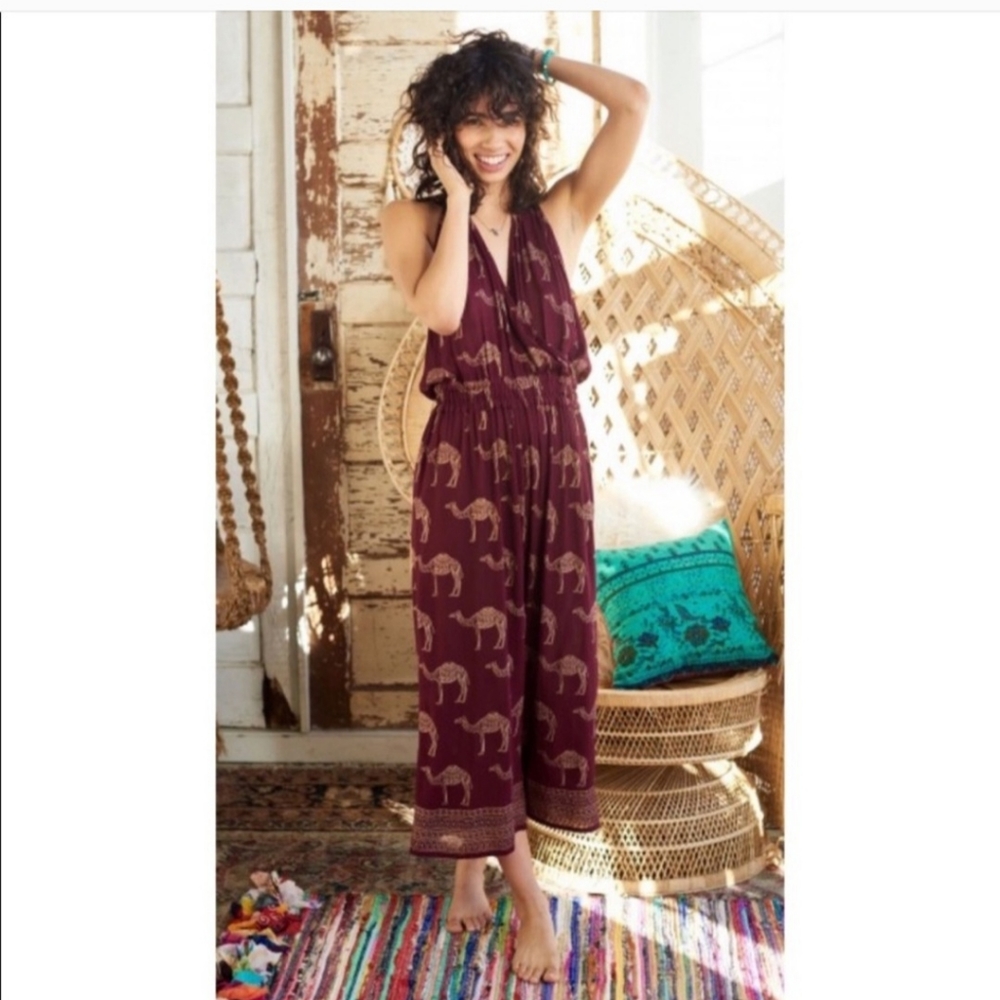 Earthbound camel jumpsuit
